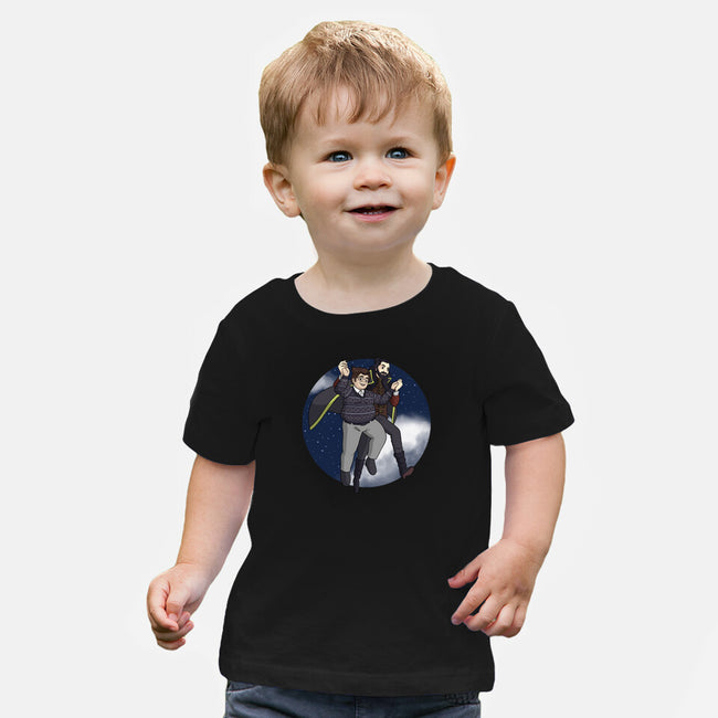 Flying With Guillermo-baby basic tee-MarianoSan