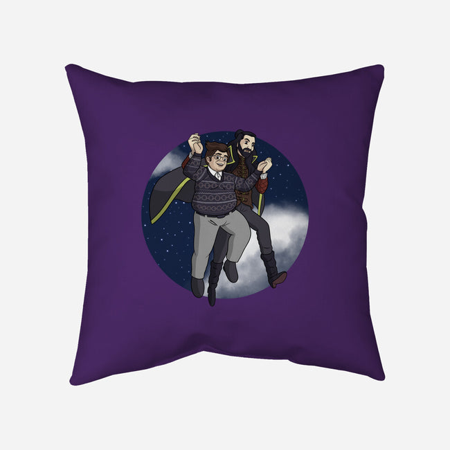 Flying With Guillermo-none non-removable cover w insert throw pillow-MarianoSan