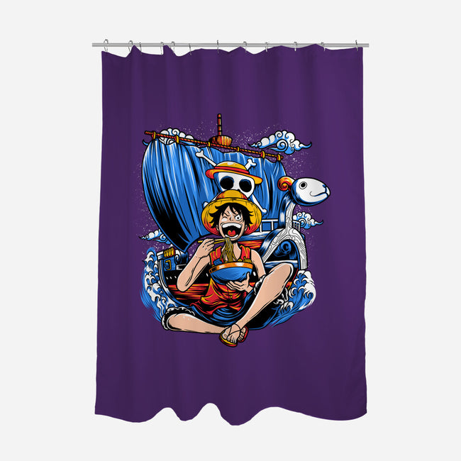 Pirate Ramen-none polyester shower curtain-AmielLarazo