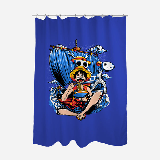 Pirate Ramen-none polyester shower curtain-AmielLarazo