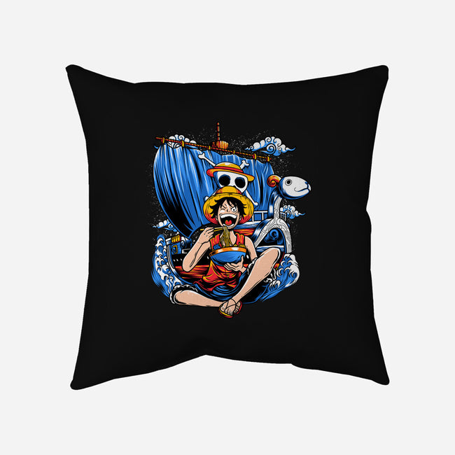 Pirate Ramen-none removable cover throw pillow-AmielLarazo