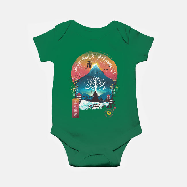 The King Landscape-baby basic onesie-dandingeroz