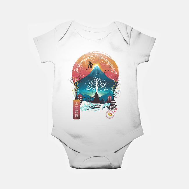 The King Landscape-baby basic onesie-dandingeroz