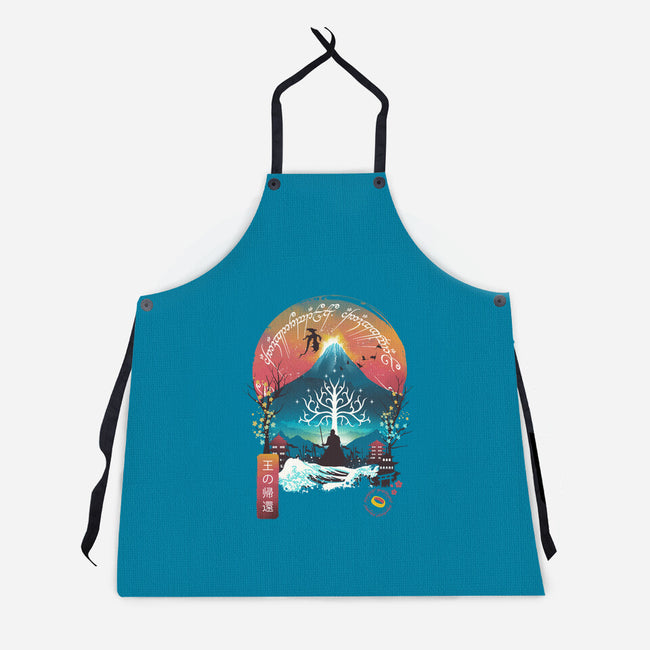 The King Landscape-unisex kitchen apron-dandingeroz