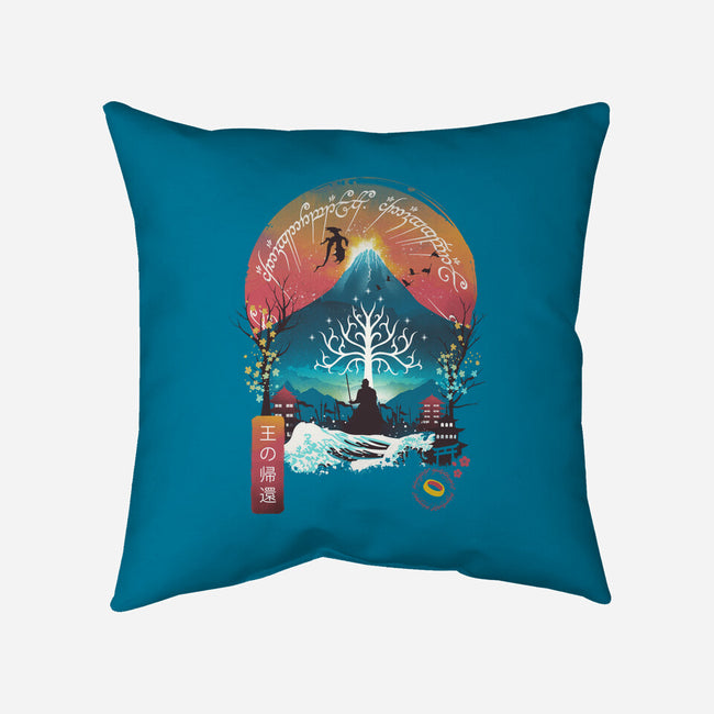 The King Landscape-none removable cover w insert throw pillow-dandingeroz