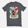 Goku Transforms-womens basic tee-Douglasstencil
