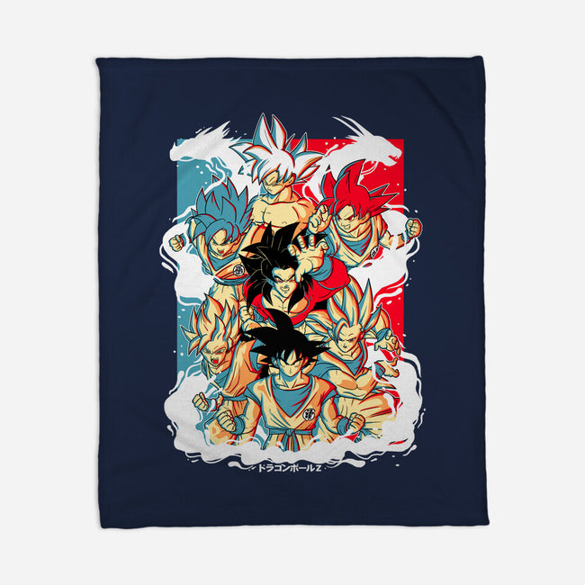 Goku Transforms-none fleece blanket-Douglasstencil