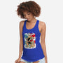 Goku Transforms-womens racerback tank-Douglasstencil