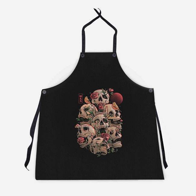 Life Grows Through Death-unisex kitchen apron-eduely