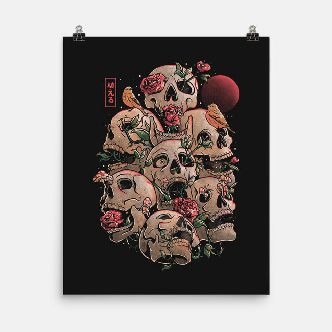 Life Grows Through Death-none matte poster-eduely