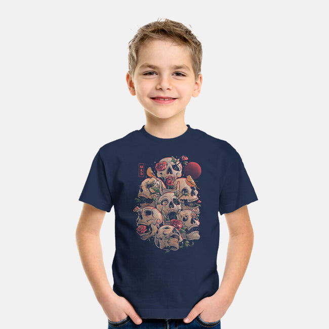 Life Grows Through Death-youth basic tee-eduely