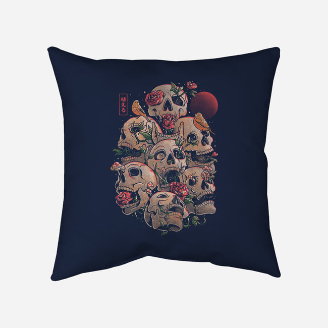 Life Grows Through Death-none removable cover w insert throw pillow-eduely