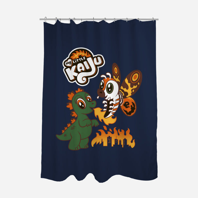 Little Kaiju-none polyester shower curtain-Nemons