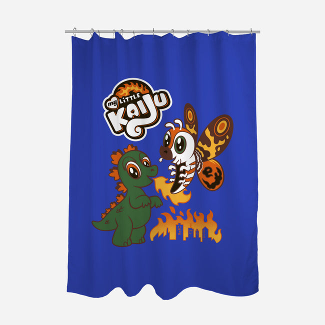 Little Kaiju-none polyester shower curtain-Nemons