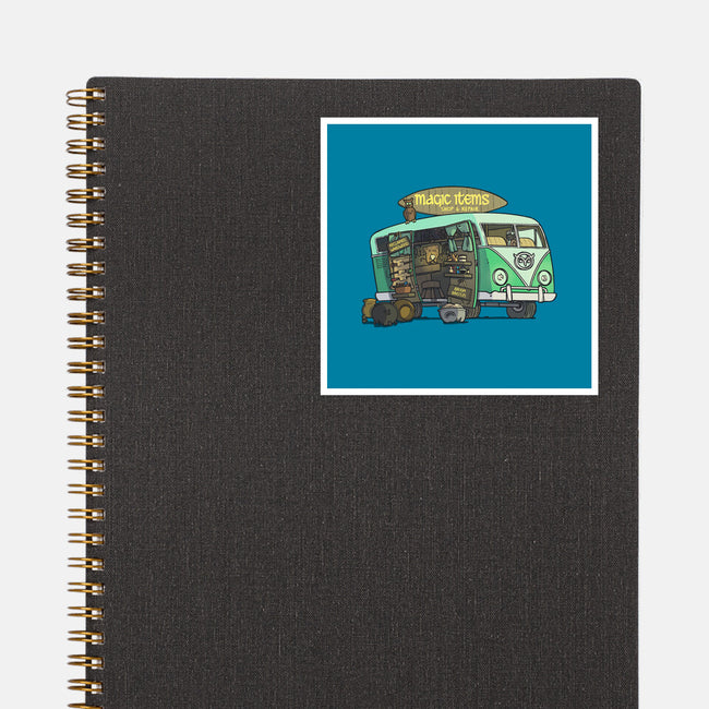 The Magic Van-none glossy sticker-Max Nomer
