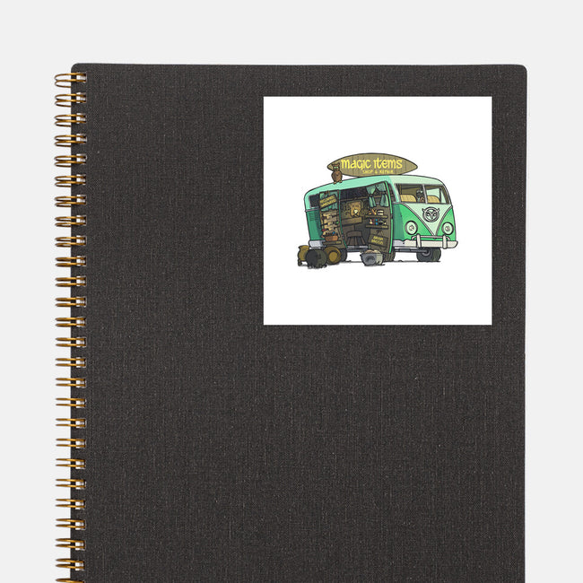 The Magic Van-none glossy sticker-Max Nomer
