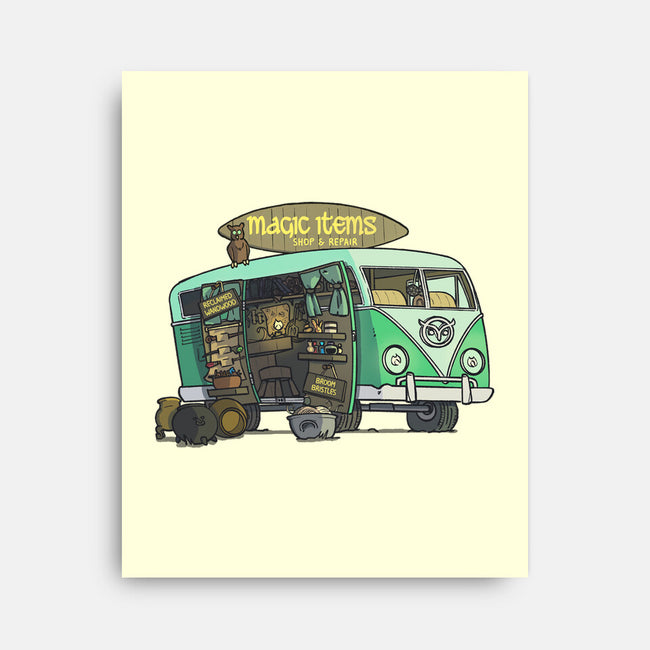 The Magic Van-none stretched canvas-Max Nomer