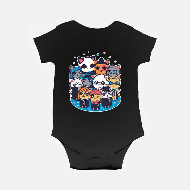 Jujutsu Cat-Sen-baby basic onesie-Domii