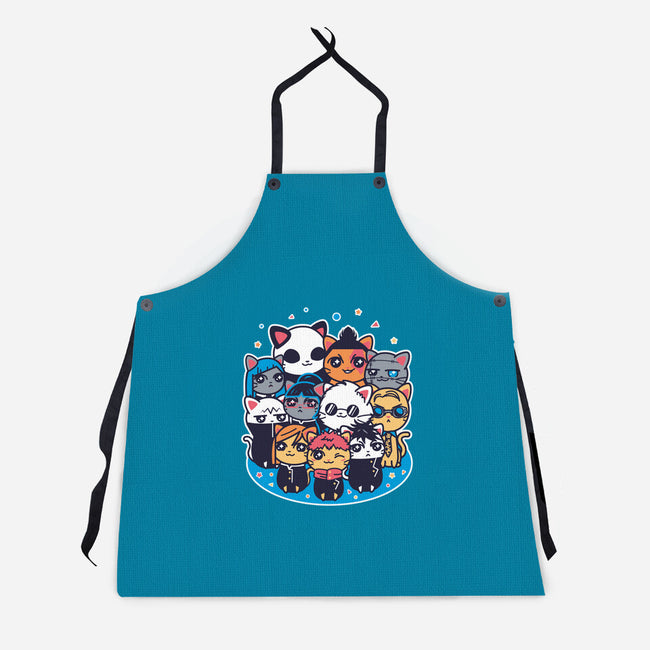 Jujutsu Cat-Sen-unisex kitchen apron-Domii