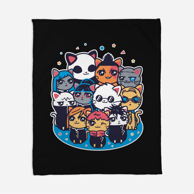 Jujutsu Cat-Sen-none fleece blanket-Domii