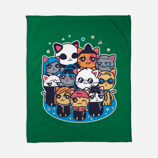 Jujutsu Cat-Sen-none fleece blanket-Domii