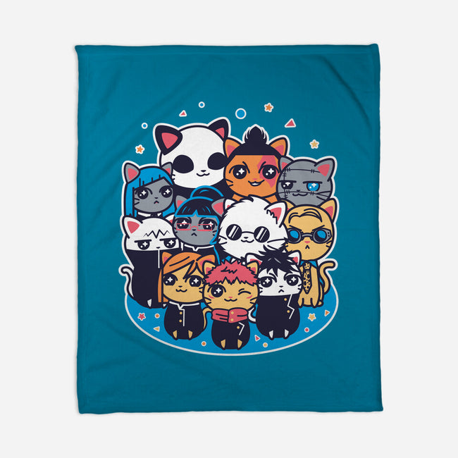 Jujutsu Cat-Sen-none fleece blanket-Domii