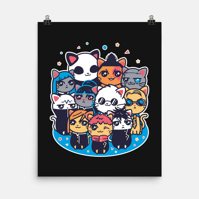 Jujutsu Cat-Sen-none matte poster-Domii