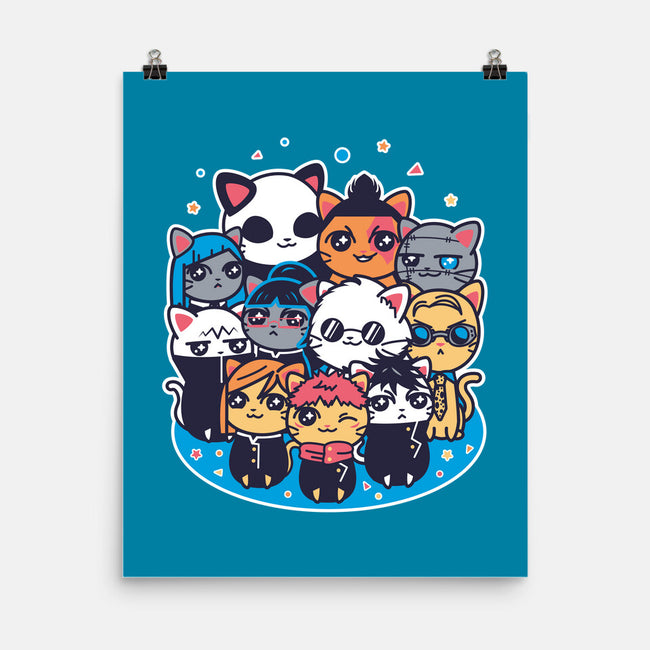 Jujutsu Cat-Sen-none matte poster-Domii