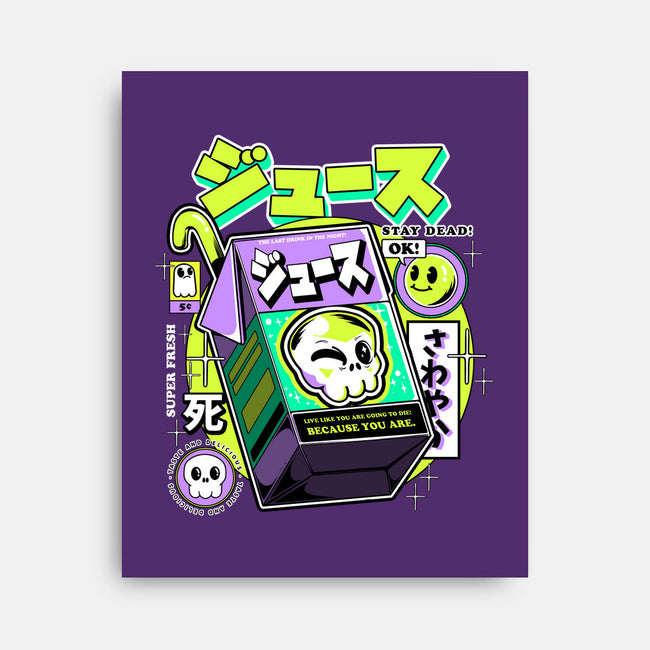 Japanese Juice-none stretched canvas-ilustrata