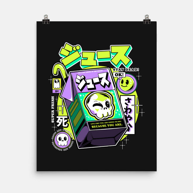 Japanese Juice-none matte poster-ilustrata