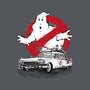 Ecto-1 Sumi-E-none polyester shower curtain-DrMonekers