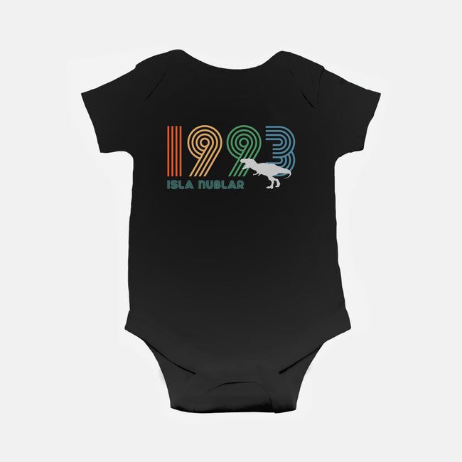 Isla Nublar 93-baby basic onesie-DrMonekers