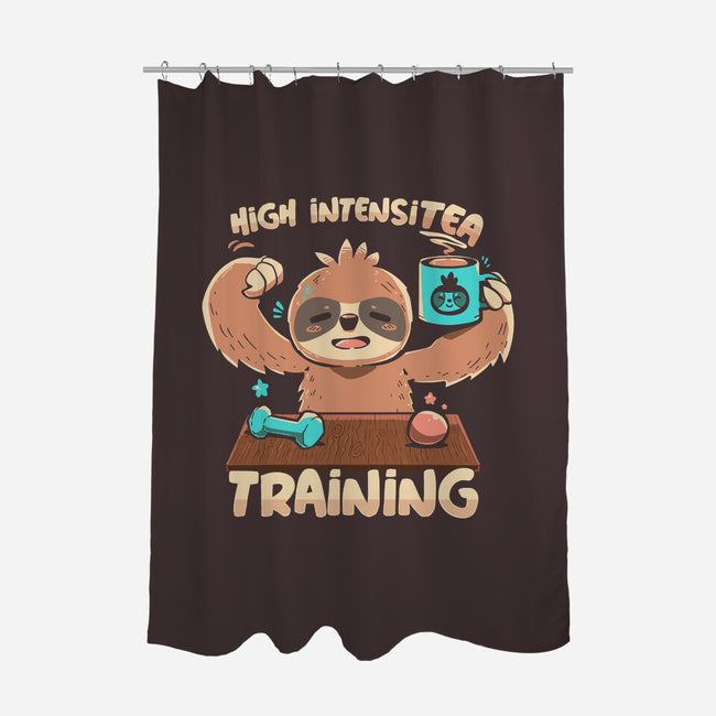 High Intensi-Tea Training-none polyester shower curtain-TechraNova