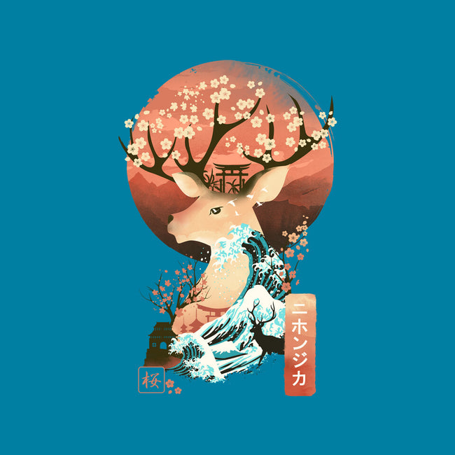 Sika Deer Landscape-none glossy sticker-dandingeroz