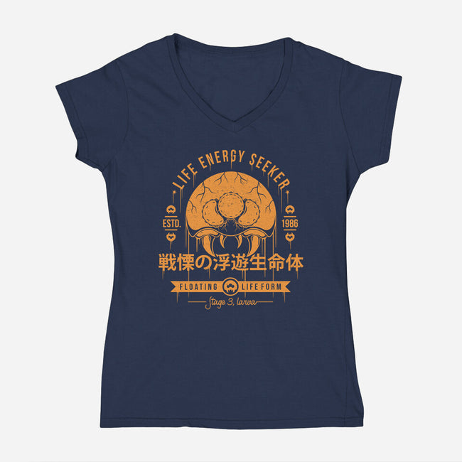 Dangerous Larva-womens v-neck tee-Alundrart