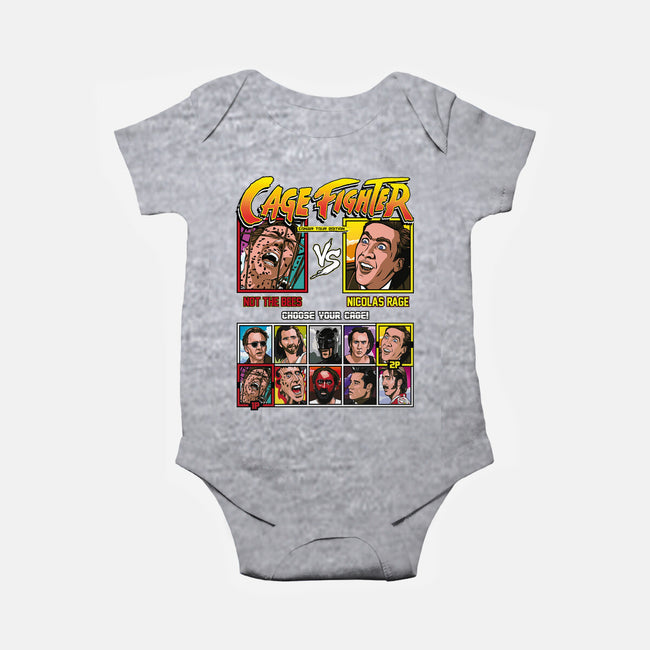 Cage Fighter-baby basic onesie-Retro Review