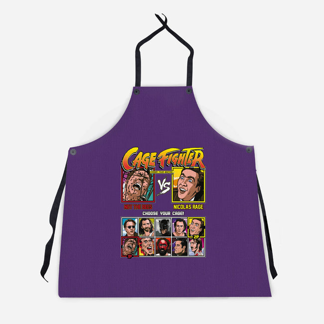 Cage Fighter-unisex kitchen apron-Retro Review