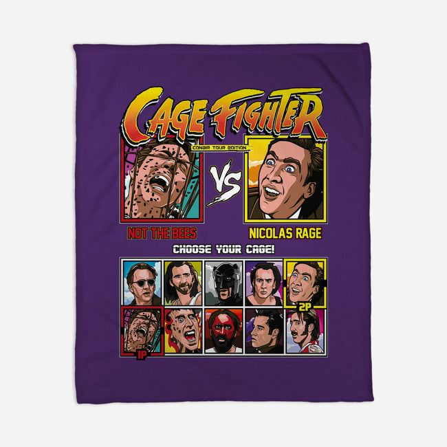 Cage Fighter-none fleece blanket-Retro Review