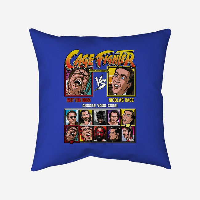 Cage Fighter-none removable cover throw pillow-Retro Review