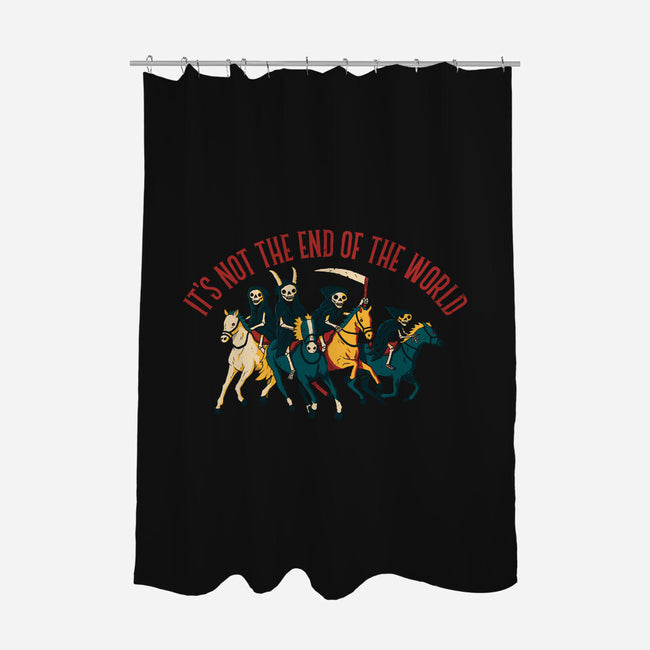 Not the End of The World-none polyester shower curtain-DinoMike