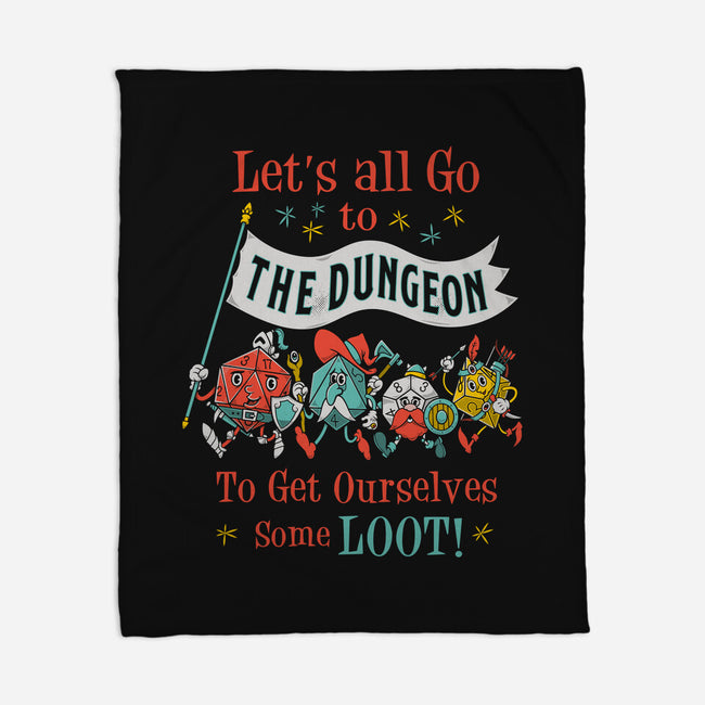Let's Go to the Dungeon-none fleece blanket-Nemons