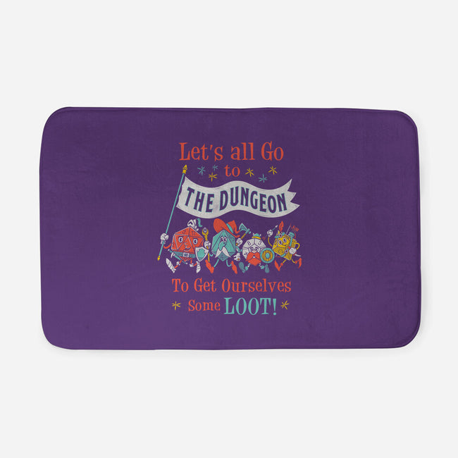 Let's Go to the Dungeon-none memory foam bath mat-Nemons