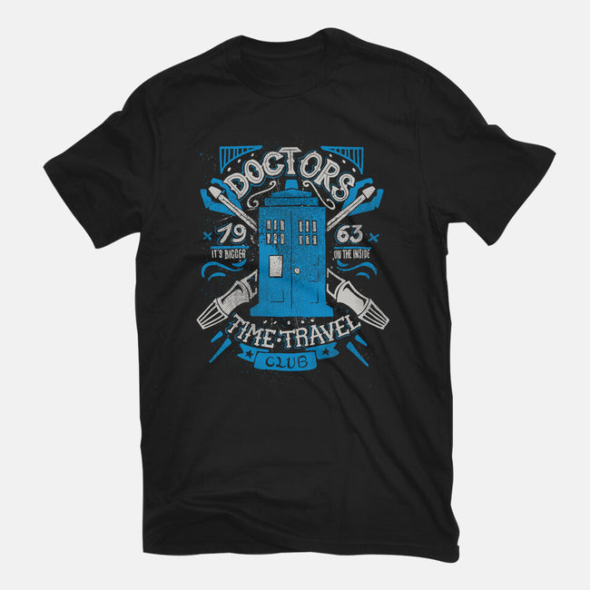 Doctors Time Travel Club-womens fitted tee-Azafran