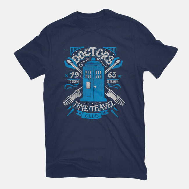 Doctors Time Travel Club-womens fitted tee-Azafran