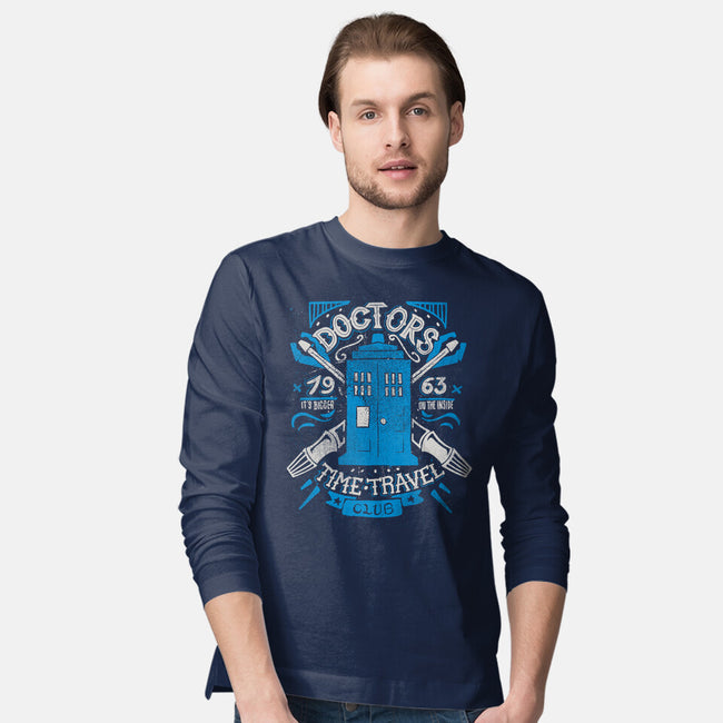 Doctors Time Travel Club-mens long sleeved tee-Azafran