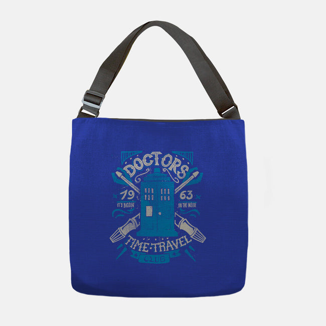 Doctors Time Travel Club-none adjustable tote-Azafran