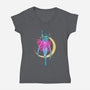 Get Ready Sailor!-womens v-neck tee-Ursulalopez