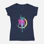 Get Ready Sailor!-womens v-neck tee-Ursulalopez