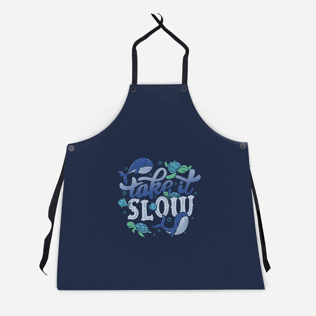 Slow-unisex kitchen apron-tobefonseca