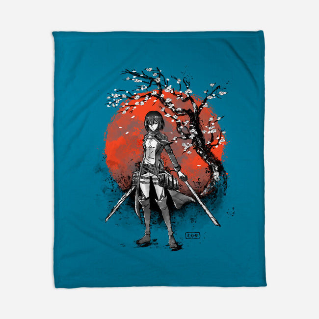 Mikasa Ink-none fleece blanket-IKILO
